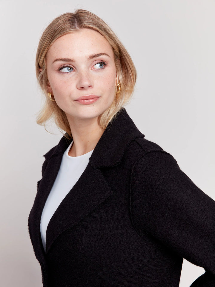 Long Boiled Wool Coat