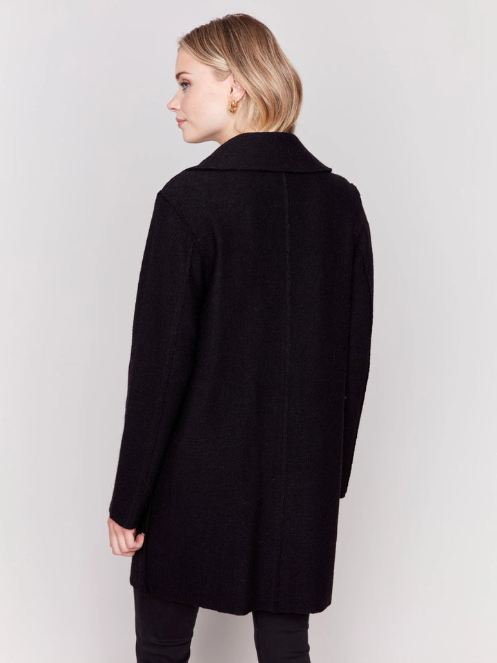 Long Boiled Wool Coat