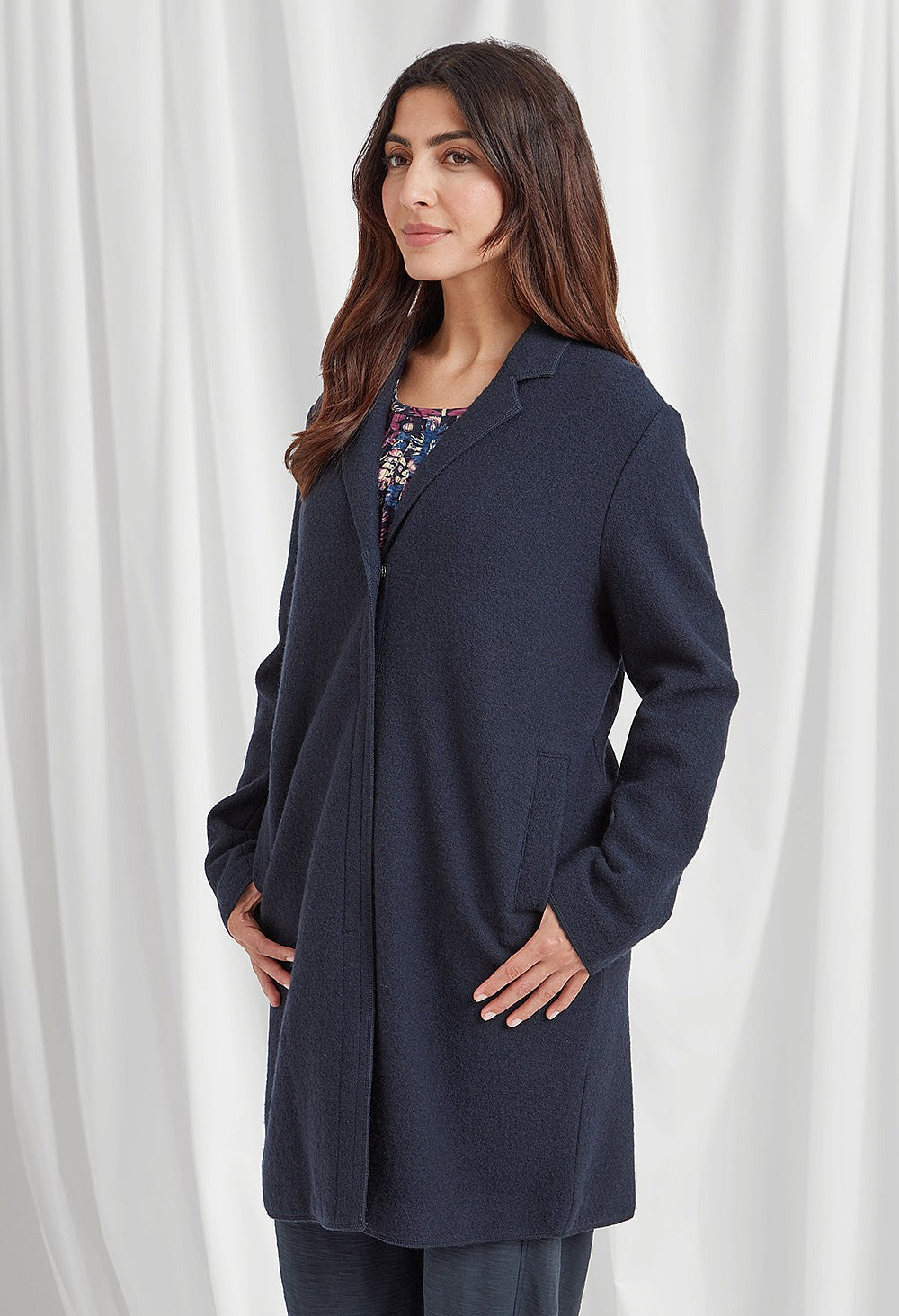 Brendana Boiled Wool Coat