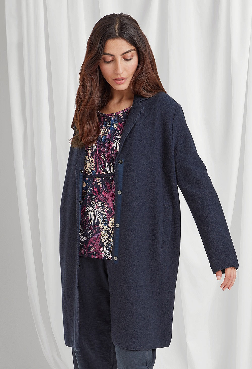 Brendana Boiled Wool Coat