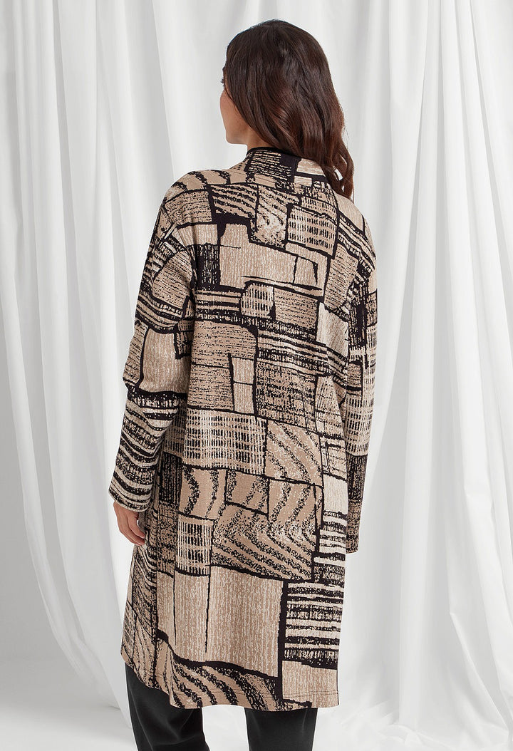 Abstract Jacquard Tulum Coat