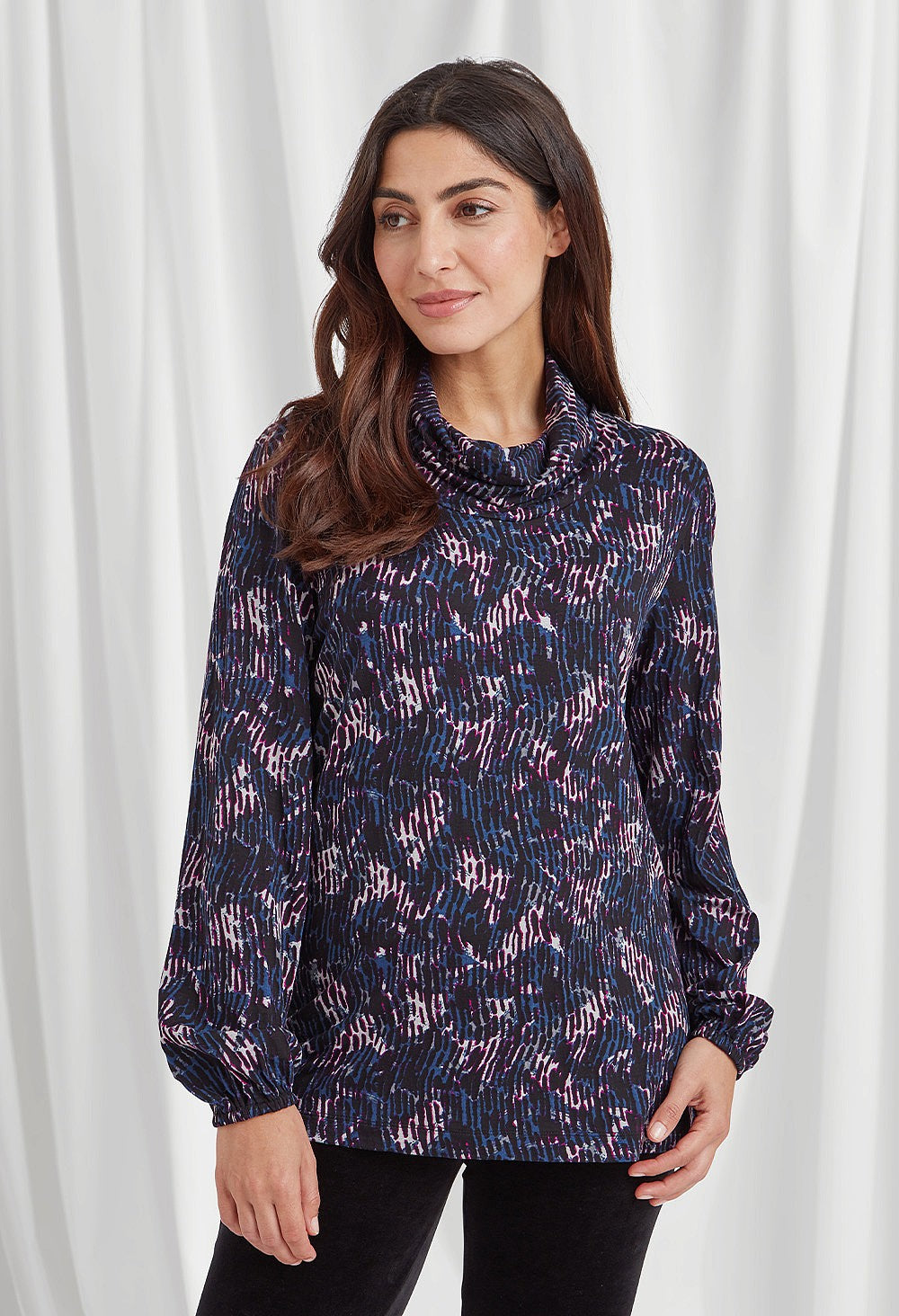 Dappled Print Viola Top