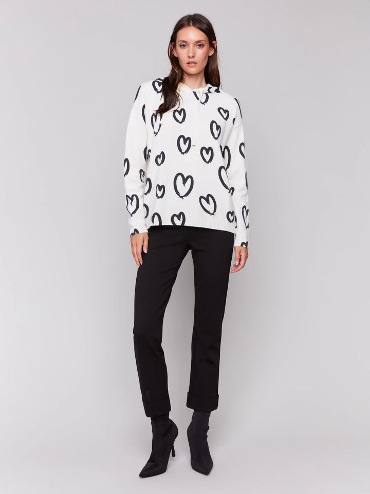 Printed Hoodie Sweater