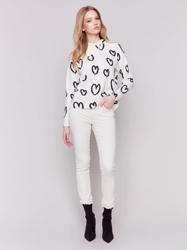 Printed Hoodie Sweater