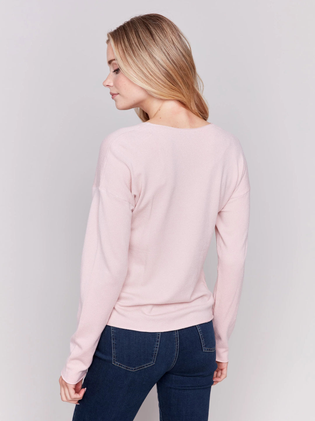 Sweater with Front Knot Detail